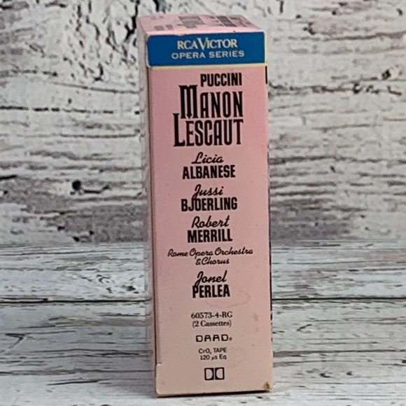 Puccini - Manon Lescaut [1990 Opera Series 2-Cassette Tape] RCA‎ Victor - Picture 3 of 7